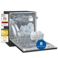 Exquisit Tischgeschirrspüler, 55cm breit, klein, ECO-Modus, GSP5508-030D schwarz