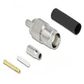 Delock TNC Buchse zum Crimpen RG-174 / RG-316 mit passendem Schrumpfschlauch