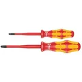 Wera Wera Kraftform Kompakt 62 Schraubendreher-Set Elektro-Kabel, Kraftform mit Schnellwechselfutter Rapidaptor, Schnellwechselfutter für raschen Bitwechsel blau