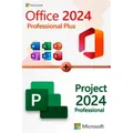 Microsoft Office 2024 Professional Plus + Microsoft Project 2024 Professional für 3 PC