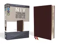 NIV, Thinline Reference Bible (Deep Study at a Portable Size), Bonded Leather, Burgundy, Red Letter, Comfort Print: New International Version, ... Thinline Reference Bible: Red Letter Edition