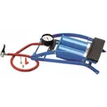 Fussluftpumpe Doppelzylinder Blau