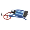 Fussluftpumpe Doppelz. Auto-/Fahrradreifen + Luftmatratze aufpumpen Manometer