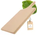 HOFMEISTER® Schneidebrett aus Holz, 38 cm, schont hochwertige Klingen, verrutscht nicht, antibakterielle Eigenschaft, großes Küchenbrett für scharfe Messer