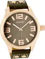 Oozoo Leder Damen Uhr C1158 Analog Quarzuhr Armband braun Timepieces D2UOC1158