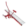 DEMA Traktor ATV Anbau Rasenstriegel DAR120 – 120 cm Entmooser Rasenkamm Vertikutierer 6-stufig für Rasenpflege