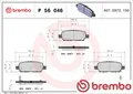 Brembo P56046 Bremsbelagsatz für Scheibenbremse Bremsbelagsatz