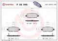 Bremsbelagsatz, Scheibenbremse BREMBO P 56 046 INFINITI EX 2.5 2010-2013
