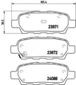 Bremsbelagsatz, Scheibenbremse P 56 046 BREMBO für RENAULT NISSAN