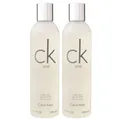 Calvin Klein CK One 2 x 250 ml Body Wash Bodywash Showergel Duschgel Set