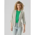 Vero Moda Jackenblazer Legeres Blazer Jackett mit Dreiviertel Arm Leichter Sakko (normal) VMJESMILO 3/4 LOOSE BLAZER WVN GA NOOS beige L