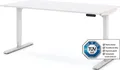 ASSMANN Elektrisch höhenverstellbarer Schreibtisch Y-Line Weiß, 160x80cm, Memoryfunktion, Kollisionsschutz, 2-fach-Motorik