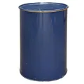 plasteo® 200 Liter Metallfass Tonne mit Deckel Stahlfass Ölfass Feuertonne Behälter Tonne Blechfass Stehtisch Brenntonne Ghettofass, Blau Grün Türkis Vielseitig einsetzbar (Ohne Spannring)