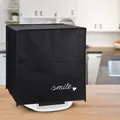kwmobile Hülle kompatibel mit Thermomix TM5 / TM6 - Küchenmaschine Abdeckhaube - in Weiß Schwarz Smile Herz