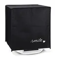 kwmobile Hülle kompatibel mit Thermomix TM5 / TM6 - Küchenmaschine Abdeckhaube - in Weiß Schwarz Smile Herz