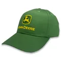 John Deere Men's Trademark Logo Core Baseball Cap, Green, Yellow Logo, One Size
