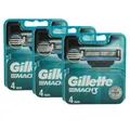12 Gillette Mach3 Rasierklingen 3 x 4er Klingen Ersatzklingen Herrenklingen Set