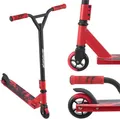 ArtSport Stunt Scooter Red Smoke - Trick Roller für Kinder & Jugendliche - 360° Lenker, 100 mm Alu Räder - Tretroller Rot Schwarz