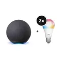 Amazon Starter Set - mit Echo Dot (5th Gen) + 2 tink Basics Matter White & Color E27 Bulb