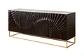 Sideboard 177 x 76 x 38 cm Mango - Dunkelgrau - 39232