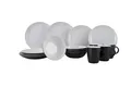 Gimex Classic Line Geschirrset, 16-teilig, Black & White