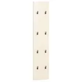Hakenpaneel - cremebeige - 8 Haken - 109 cm hoch
