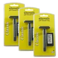 3 x Wilkinson Classic Rasierhobel + 5 Rasierklingen Ersatzklingen Rasierer Set