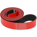 Deuser Fitnessband Band Original, stark, 1 m x 3 cm, bis 20,5 kg Widerstand, rot/schwarz, Loop aus Naturkautschuk