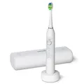 Waterpik Sensonic Elektrische Zahnbürste, Wiederaufladbare Zahnbürste für Erwachsene mit 3 Modus, Reiseetui, USB-Ladegerät, Weiß, STW-03EU