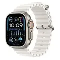 Apple Watch Ultra 2 49 mm Titangehäuse natur am Ocean Armband weiß [Wi-Fi + Cellular]