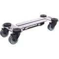 Rollbrett schwerlast ausziehbar 340-500mm - ideal als Möbelroller, Rollbrett Werkstatt bis 250kg verwendbar mit Softrollen, schwarz