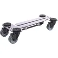 Rollbrett schwerlast ausziehbar 340-500mm, bis 250kg + Softrollen, schwarz