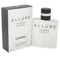 CHANEL Eau de Toilette Allure Homme Sport, Glasflakon, Parfüm EDT, Herrenduft