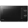 Toshiba MW2-MG20PF Mikrowelle, Schwarz, 800 Watt, 20 l Volumen, 44 cm Breite, Grillfunktion - Schwarz