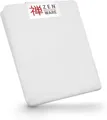 ZEN Massageliege Bezug & Kosmetikliegen Schutz Spannbezug, weiches Frottee-Spannbettlaken für Physio Therapieliege & Kosmetikstuhl, bei 60° waschbare Liegenbezug, Massage-Zubehör Überzug Laken (Weiß)