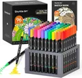 Shuttle Art 96 Dual Brush Pens Bunt Pinselstifte Fasermaler Fineliner Malbuch
