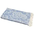 Hamamtuch PAISLEY blau, Doubleface Tuch edel & hochwertig, 100% Baumwolle, 90 x 175 cm 1 St