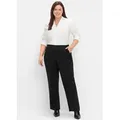 Webhose SHEEGO, Damen, Gr. 58, Normalgrößen, schwarz, 91% Polyester, 5% metallisierte Fasern, 4% Elasthan, Hosen