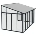 Palram - Canopia Aluminium Kaltwintergarten Sanremo Anthrazit 277x435x310 Cm