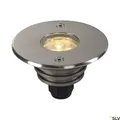 Nickel Moderne BODEN EINBAULAMPEN Außenlampe Garten 3000K 3x6W/LED IP67 40°