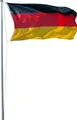 LEX Teleskop Fahnenmast 4 Meter inkl. Deutschland-Fahne