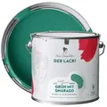 MissPompadour Holzlack Grün mit Smaragd - seidenmatte Holzfarbe Innen & Außen 2,5L, hochdeckender Lack ohne Schleifen - für Holz, Metall, Kunststoff grün