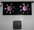 Doppel Kühl Ventilator 12 V Panel MCV/2 Kühlschrank Lüfter  81115r NEU