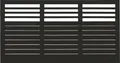 Vorgartenzaun PLUS Decora 180 x 95 cm RAL 9005 schwarz