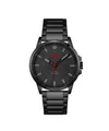 HUGO Quarzuhr #FIRST 1530187, Armbanduhr, Herrenuhr, Mineralglas, Edelstahlarmband