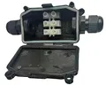 Pro Elec PEL01159 Wasserdichte Abzweigdose mit Klemmleiste, schwarz, IP65