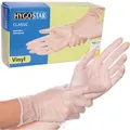 Franz-Mensch Einmalhandschuhe Classic, transparent, 100 Stück, Vinyl, gepudert, chemikalienbeständig, lebensmittelecht, Gr.XL