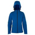 HRM Damen Hooded Softshell Jacket, royalblau, Gr. 3XL I Premium Softshelljacke Damen wasserabweisend I 5.000mm Wassersäule I Funktionsjacke I Workwear I Hochwertige & nachhaltige Damen-Bekleidung