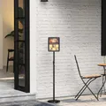 vidaXL Messestände Schwarz 25 x 25 x 125 cm Aluminium