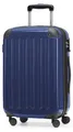 HAUPTSTADTKOFFER  Alex - Handgepäck Hartschalen-Koffer Flugzeug erweiterbar Kabinen-Trolley Carry-On Hand Luggage Hardcase, 4 Rollen, 55 cm, 42 L,Dunkelblau